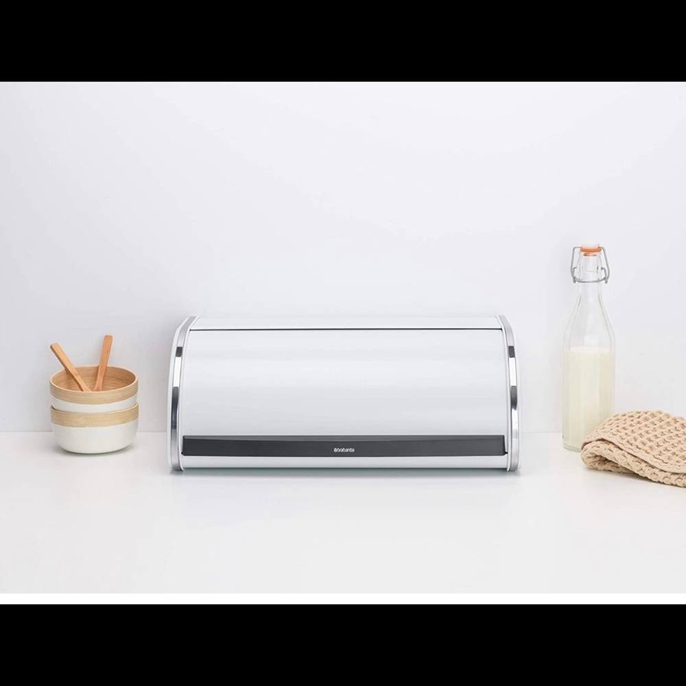 Brabantia Bread Box & 3 Piece Canister Set